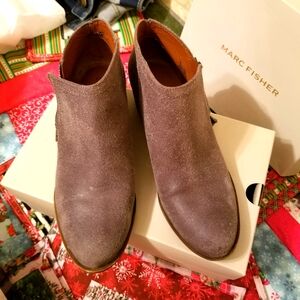 Marc Fisher Gray Suede Boots